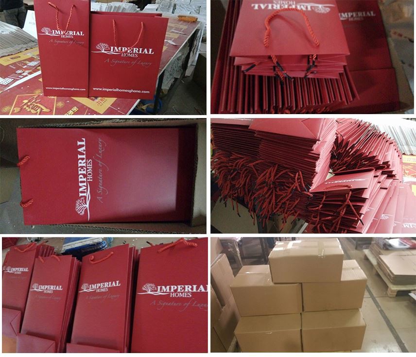 packaging of paper bag